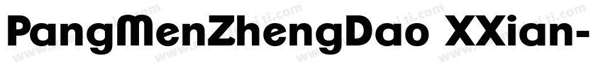 PangMenZhengDao XXian字体转换